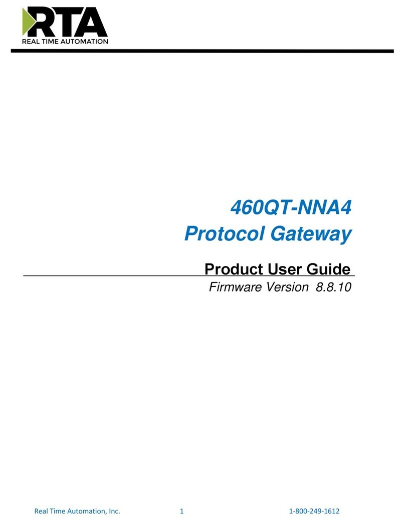 RTA 460QT-NNA4 Specification sheet