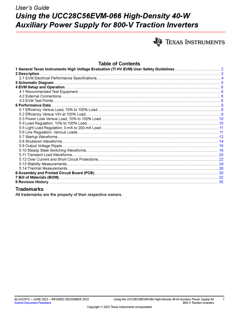 Texas Instruments UCC28C56EVM-066 User manual