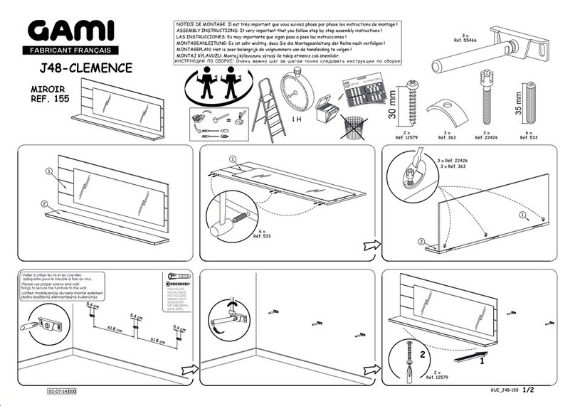 Gami J48-CLEMENCE 155 User manual