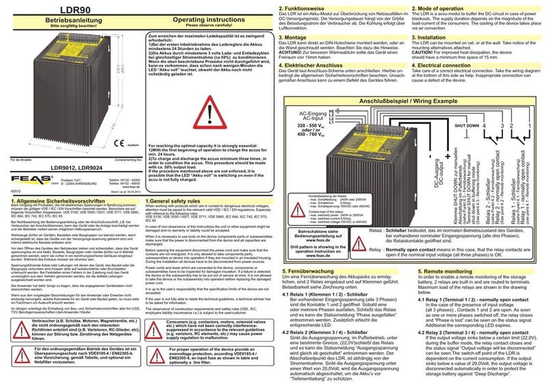 FEAS LDR90 User manual