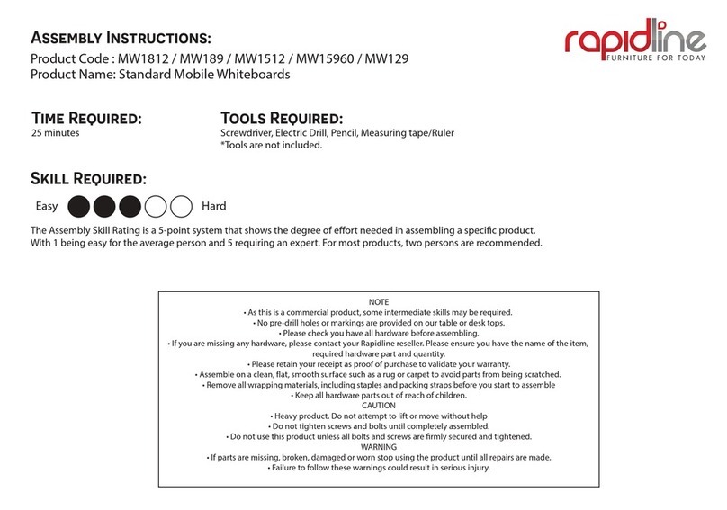 Rapidline MW1812 Assembly instructions