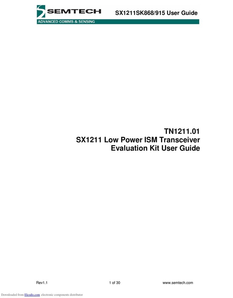 Semtech SX1211SK915 User manual