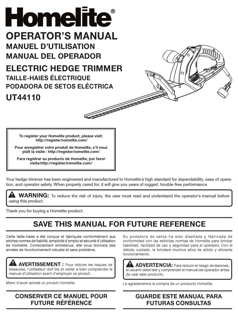 Homelite UT44110 User manual