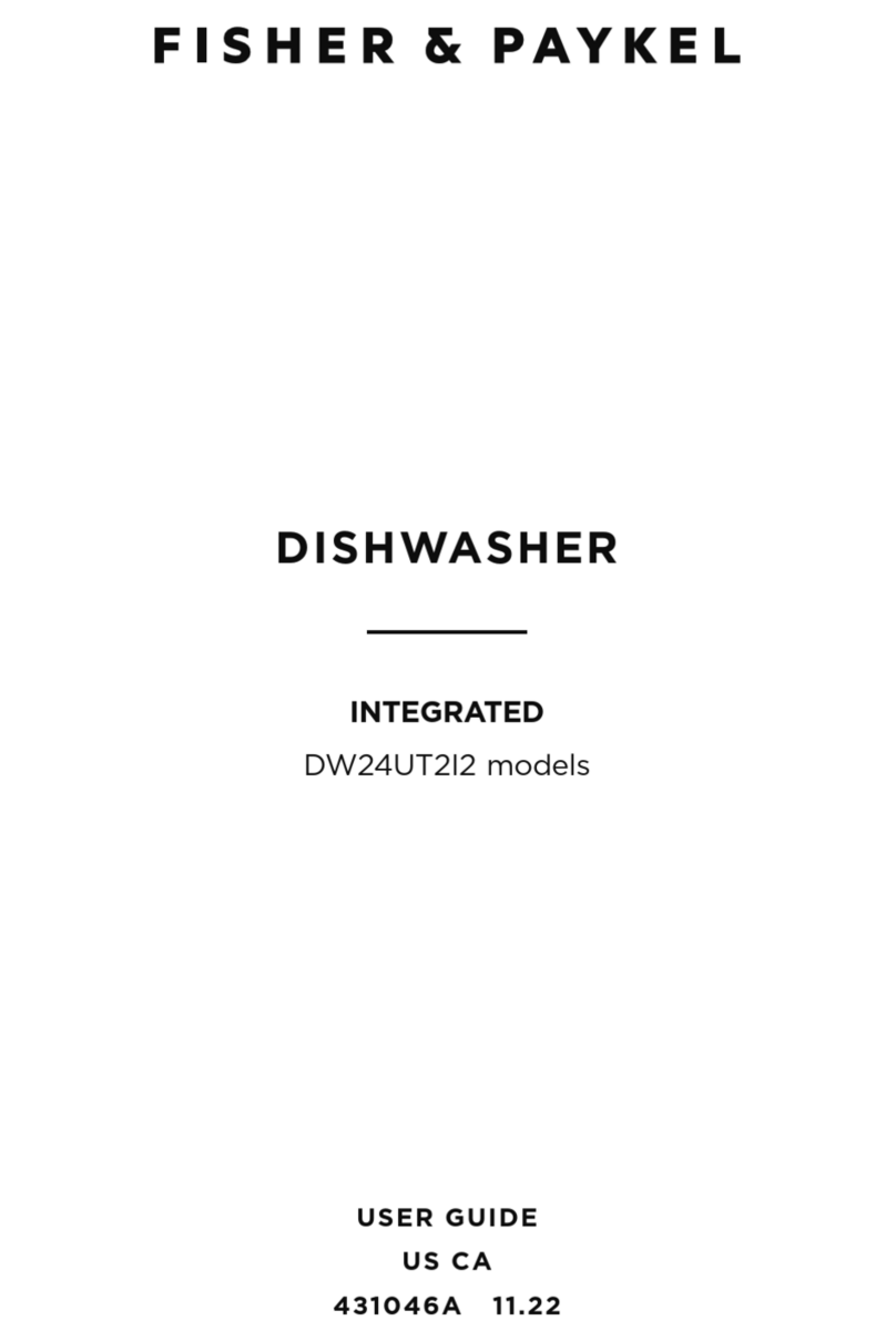 Fisher & Paykel DW24UT2I2 User manual Fisher & Paykel DW24UT2I2 User manual