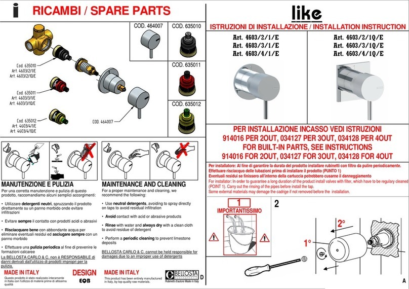 BELLOSTA Like 4603/2/1/E Installation instruction