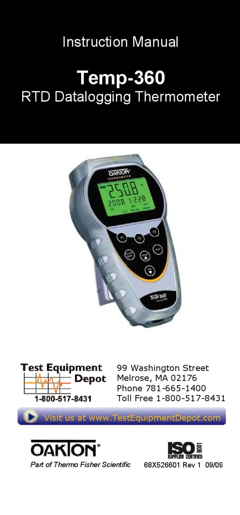 Oakton WD-35426-61 User manual