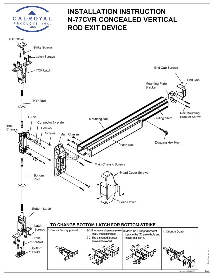 Cal-Royal N-77CVR installation instructions