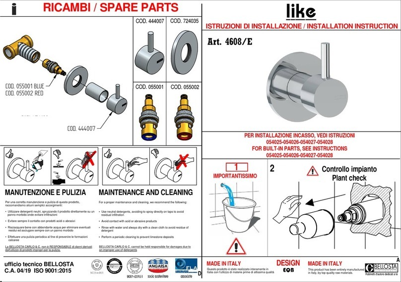 BELLOSTA Like 4608/E User manual