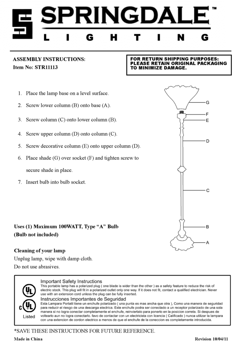 Springdale Lighting STR11113 User manual