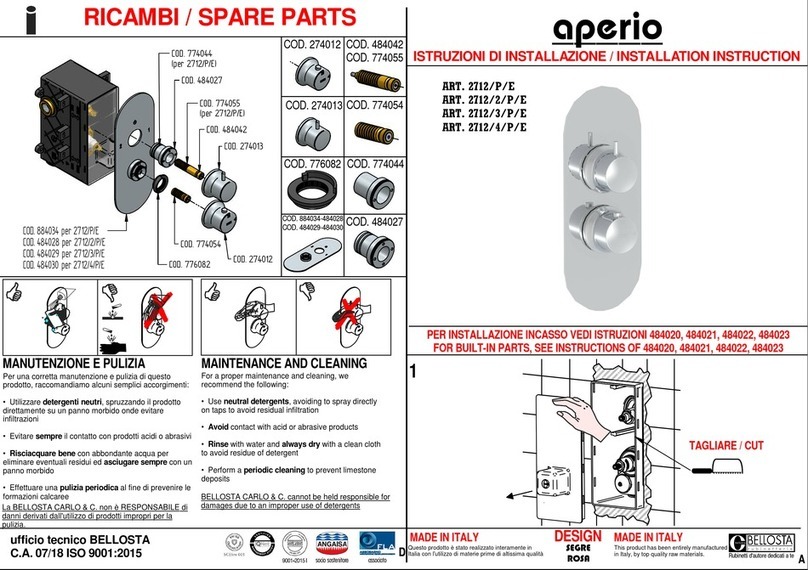 BELLOSTA Aperio 2712/P/E User manual