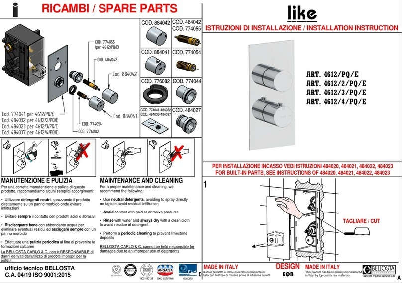 BELLOSTA Like 4612/PQ/E User manual
