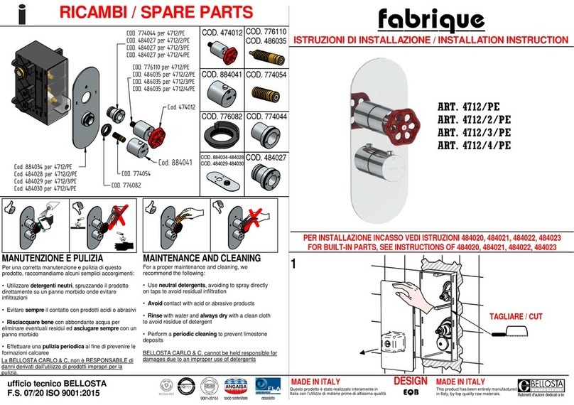 BELLOSTA Fabrique 4712/PE Installation instruction