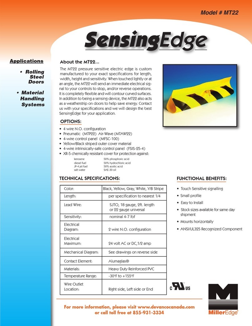 Miller Edge SensingEdge MT22 manual