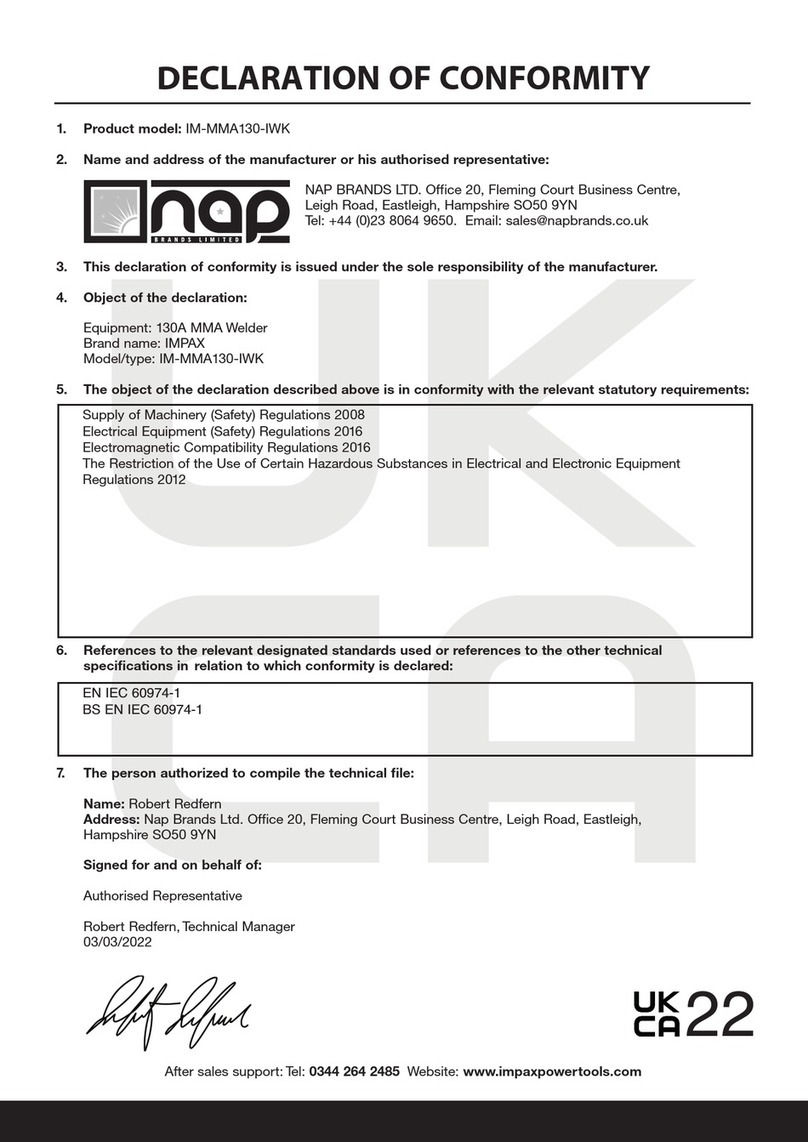 Impax IM-MMA130-IWK manual