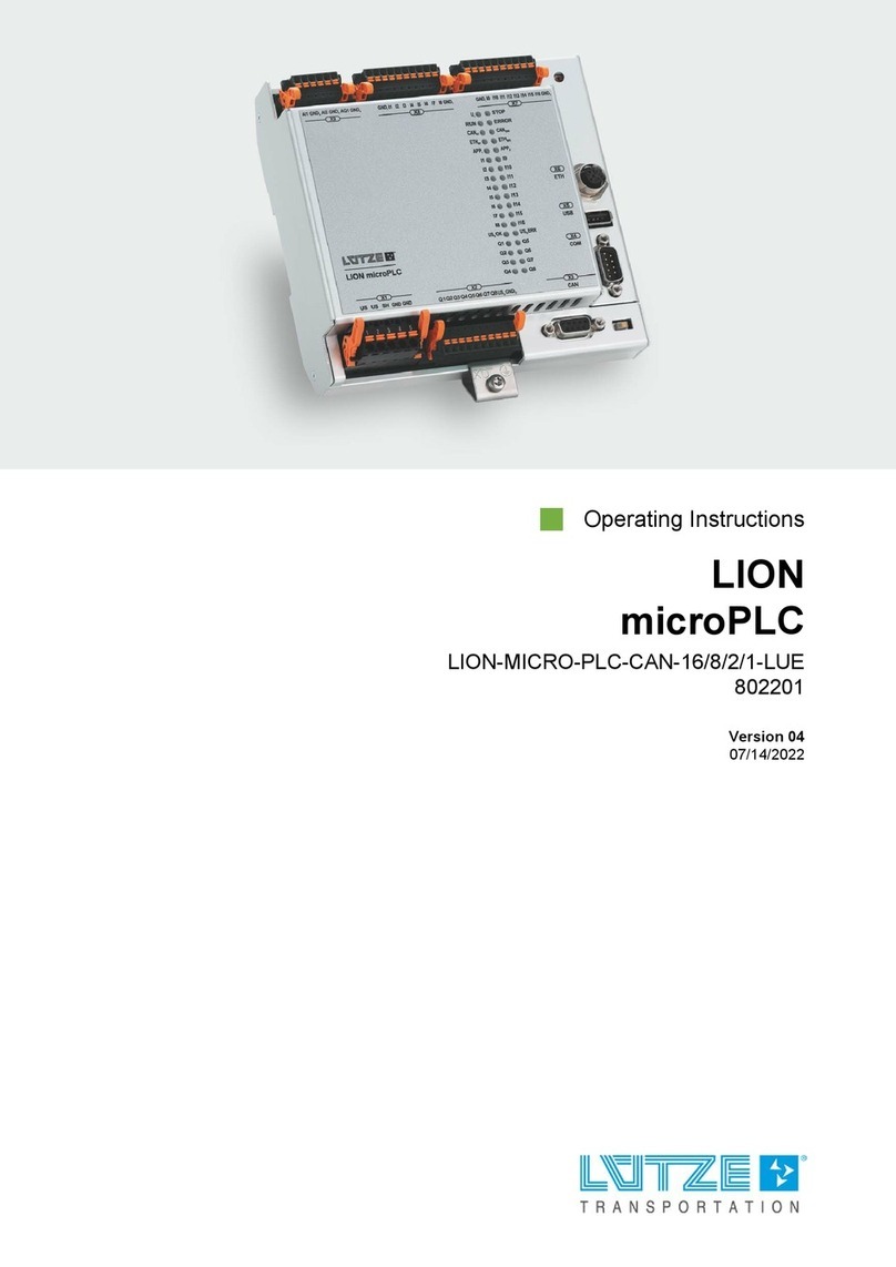 Lütze LION microPLC operating instructions