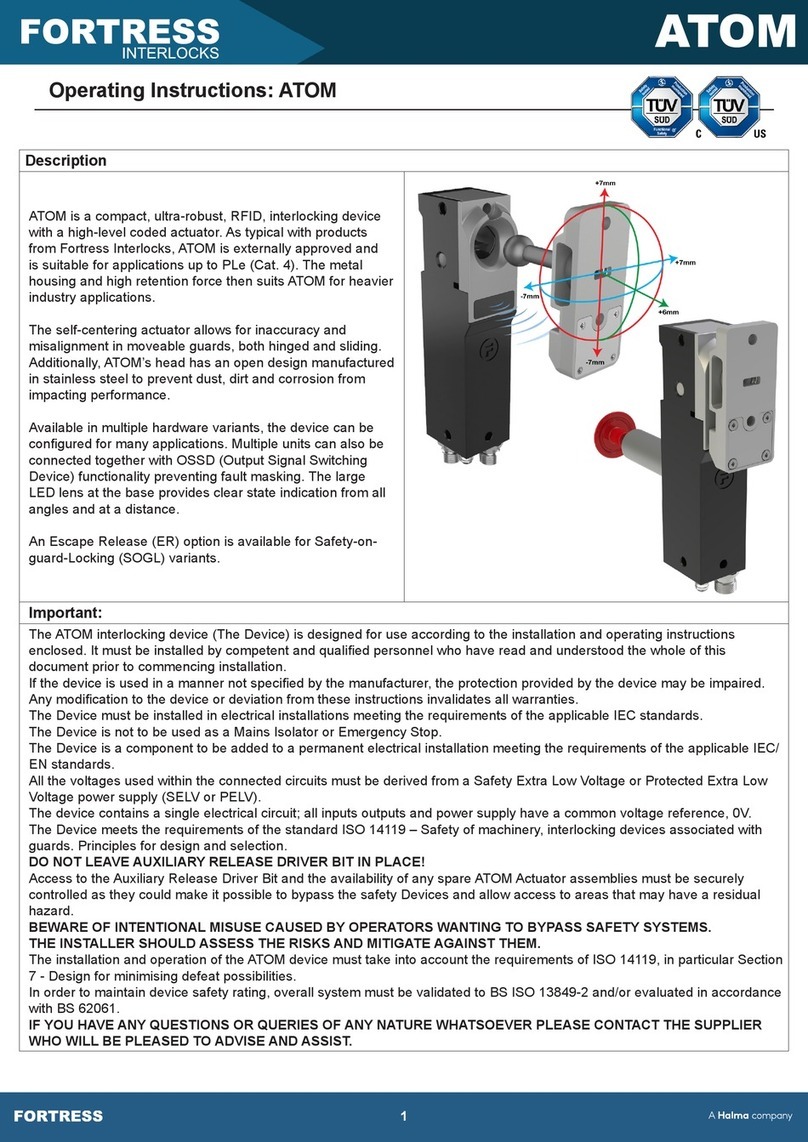 Fortress Technologies ATOM operating instructions