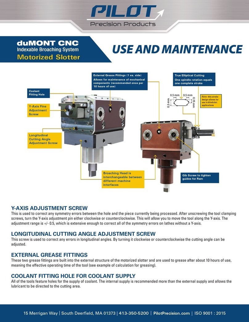 Pilot Communications duMONT CNC Use and maintenance
