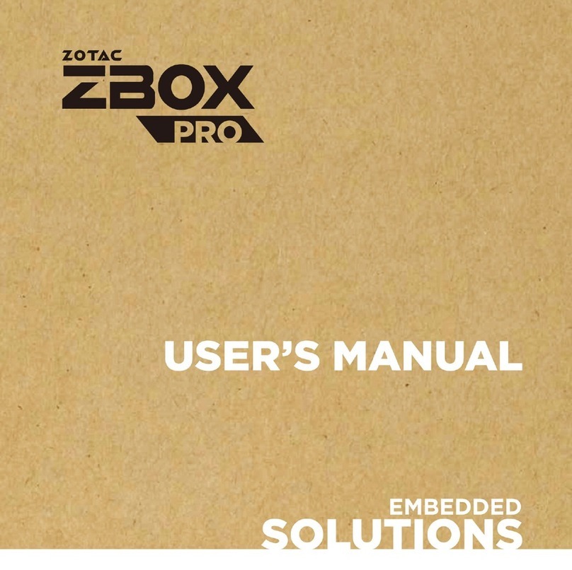 Zotac ZBOX PRO ZP-QTG7A4500 User manual