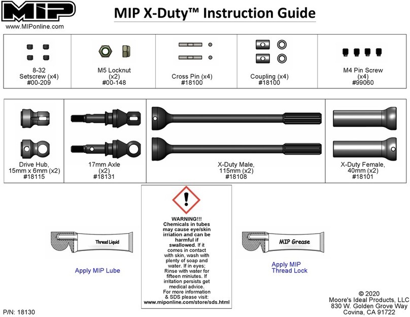 MIP X-Duty 18130 Manual