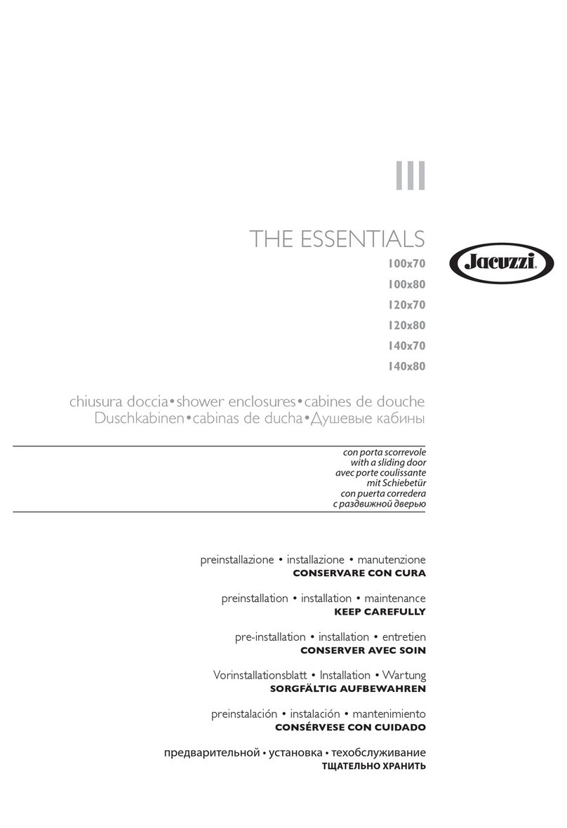 Jacuzzi THE ESSENTIALS 100x70 User manual