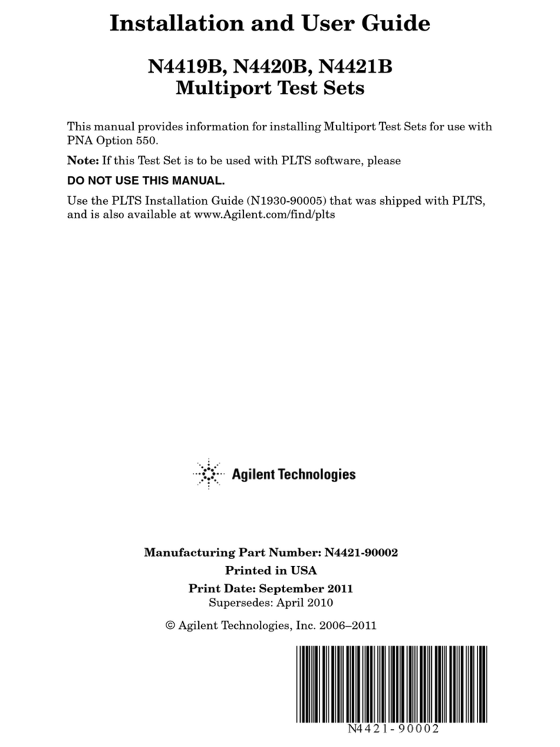 Agilent Technologies N4419B User manual