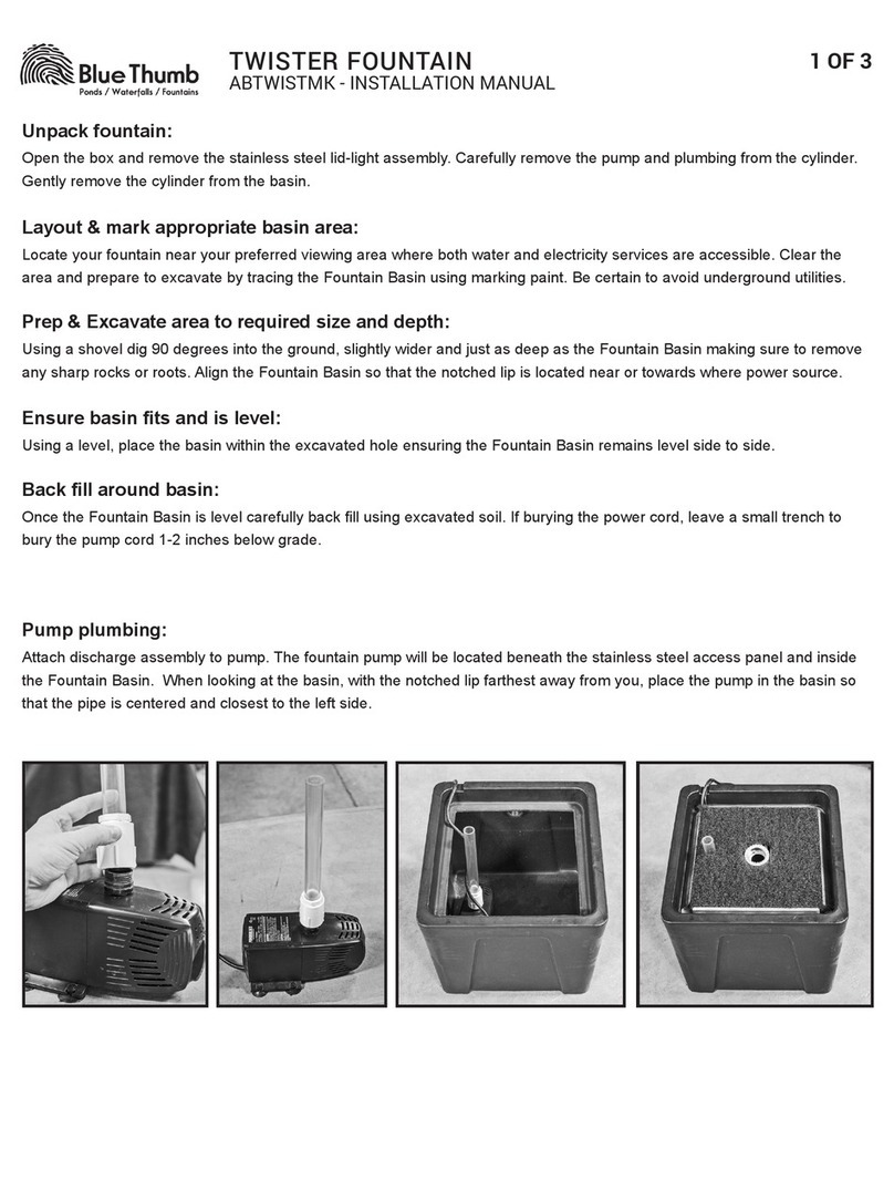 Blue Thumb TWISTER installation manual Blue Thumb TWISTER installation manual