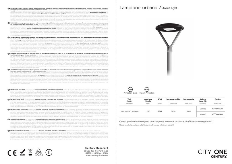 Century CITY ONE manual