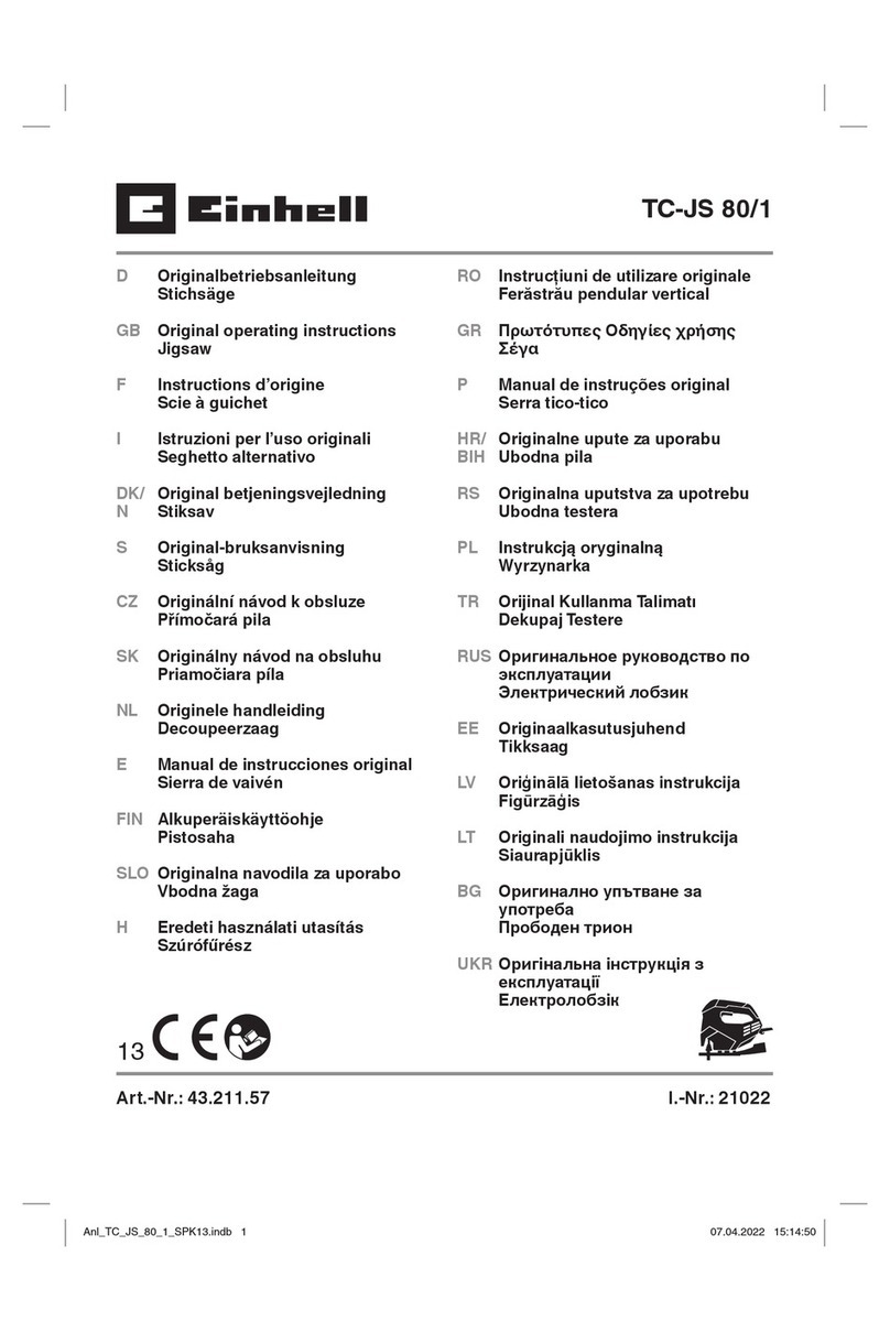 EINHELL TC-JS 80/1 User manual