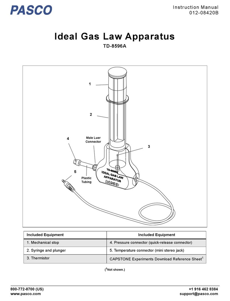 PASCO TD-8596A instruction manual