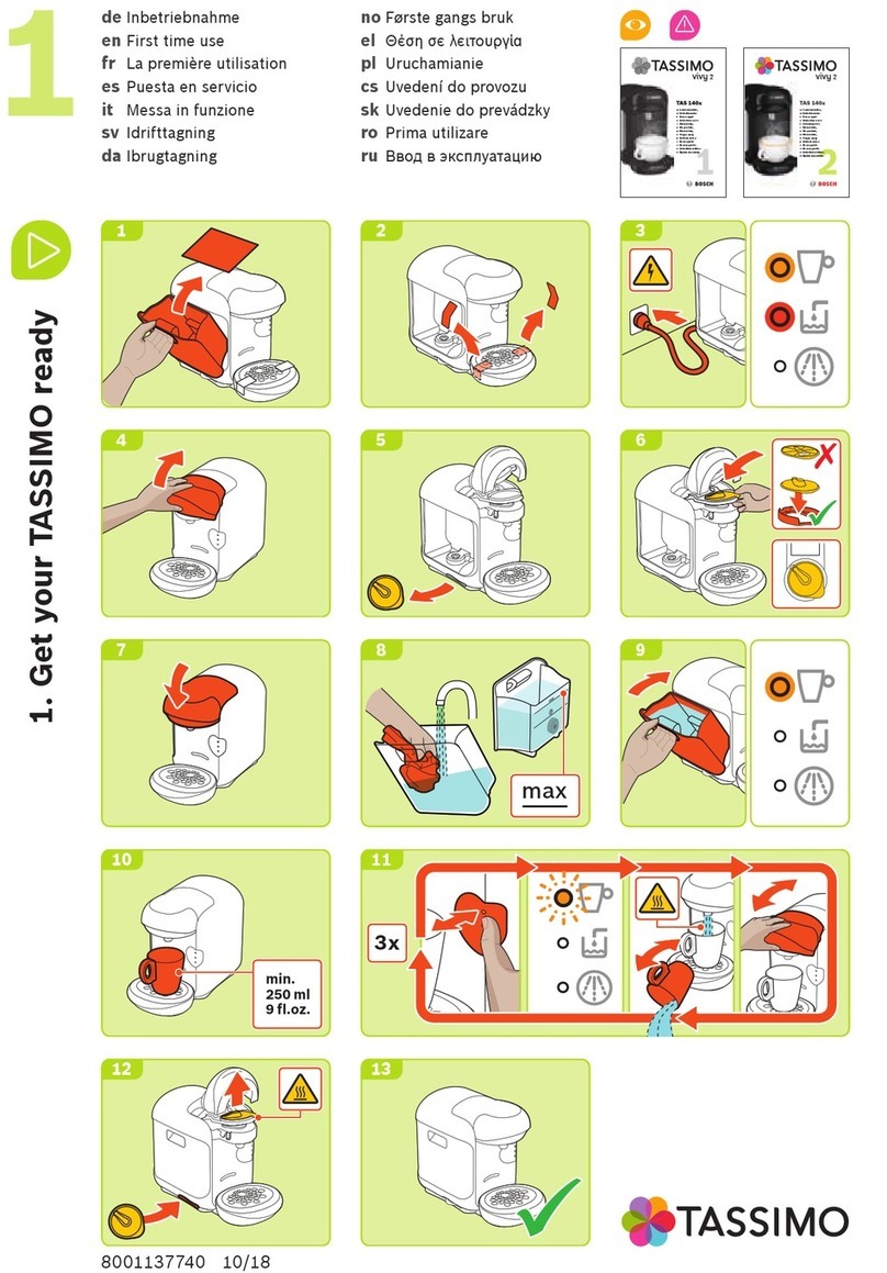 Tassimo vivy 2 User manual