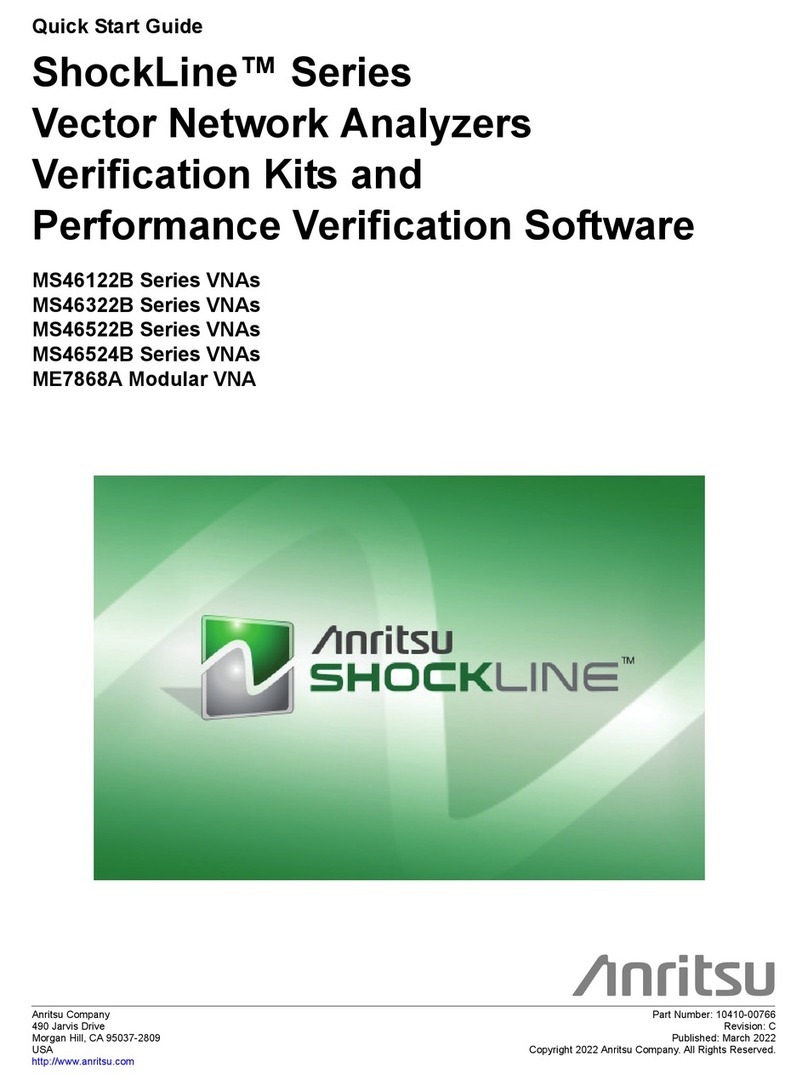 Anritsu ShockLine Series User manual