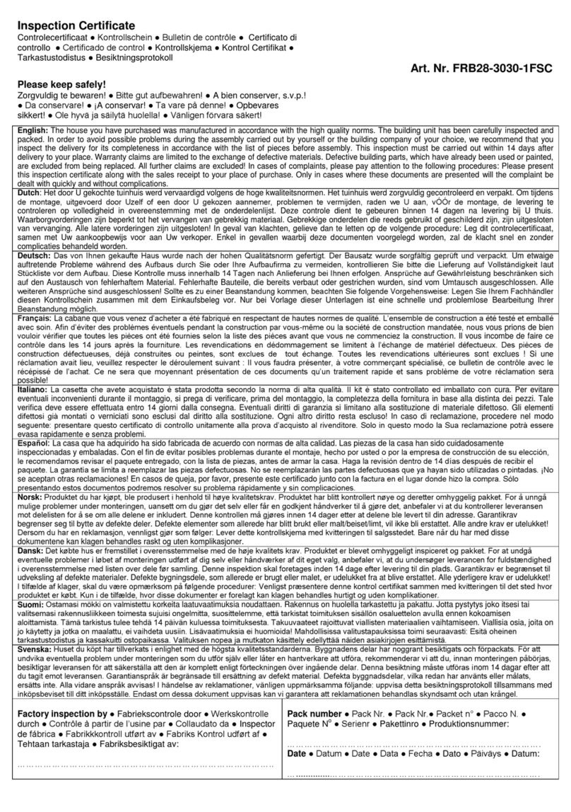 Palmako FRB28-3030-1FSC installation manual