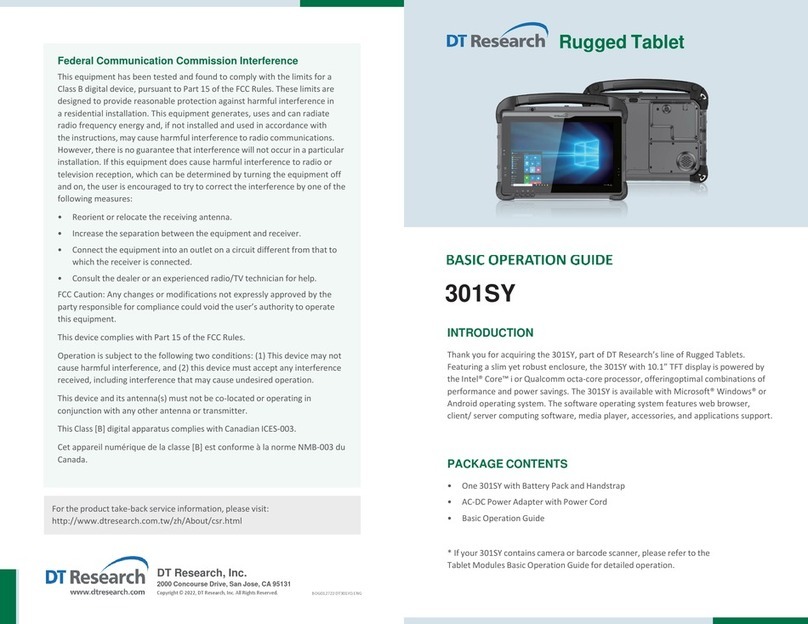 DT Research 301SY Basic operation guide