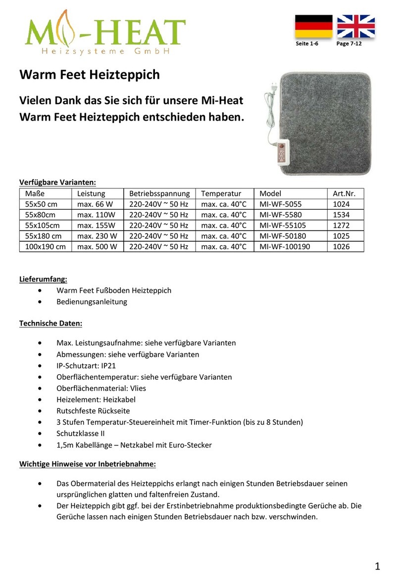 Mi-Heat MI-WF-5580 manual