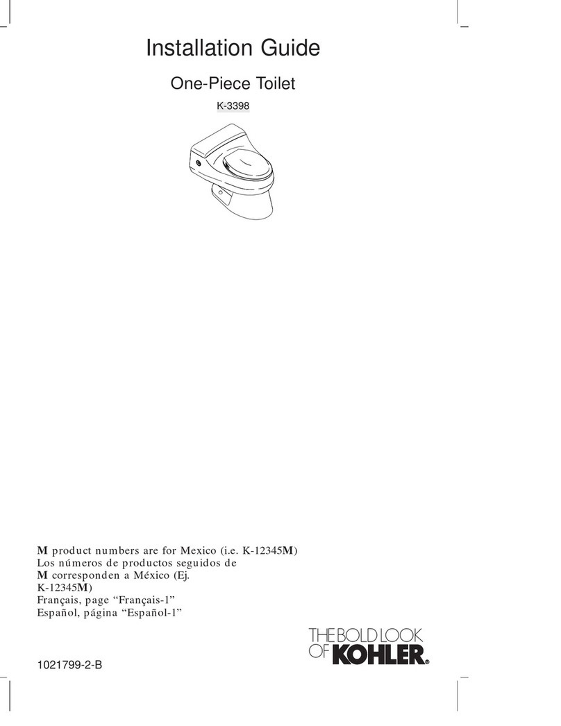 Kohler K-3398 User manual