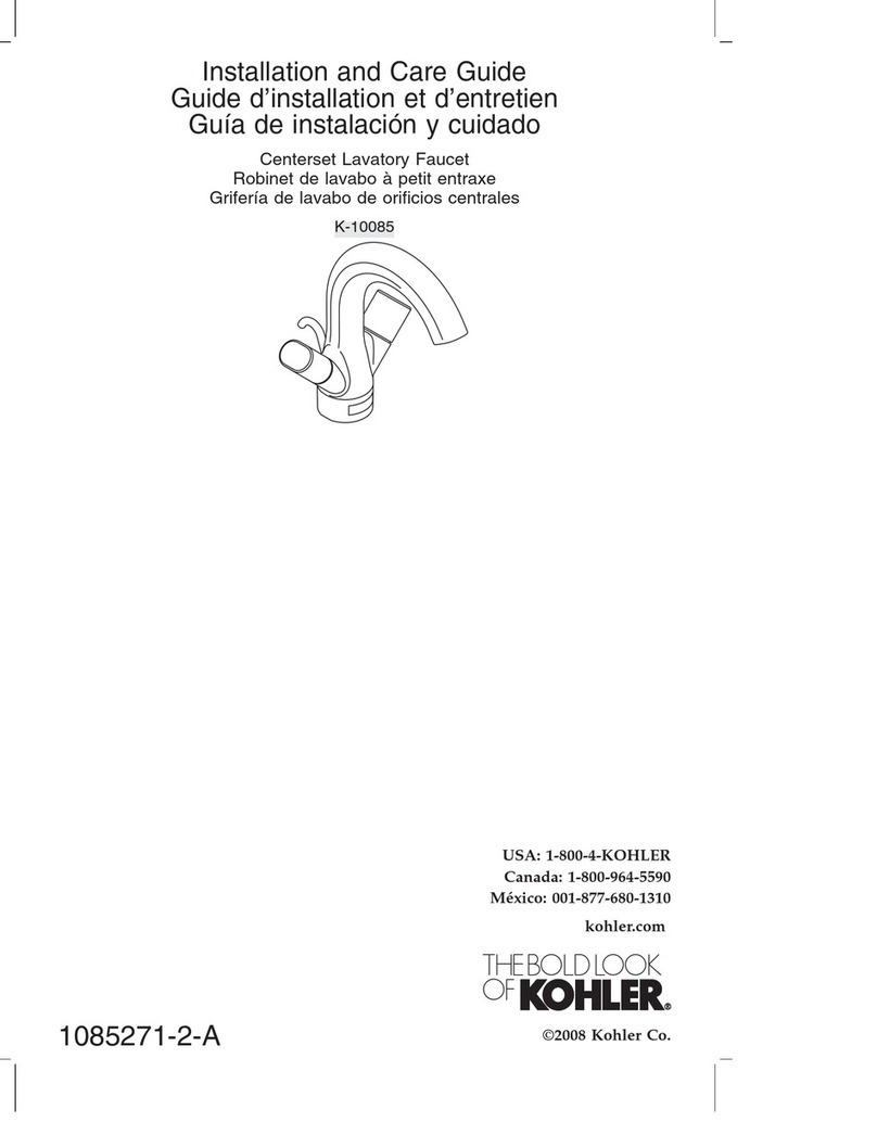 Kohler K-10085 Assembly instructions