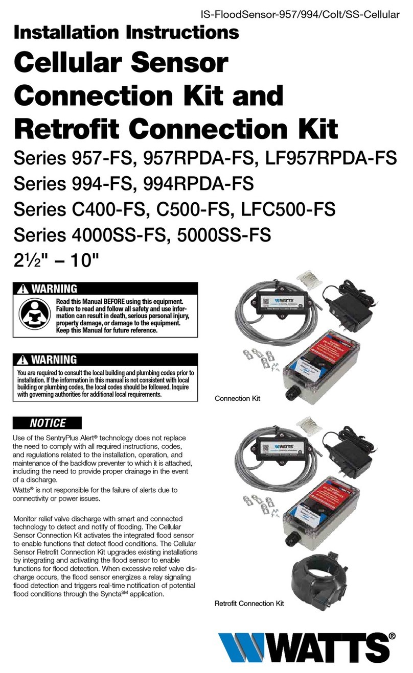 Watts C400-FS Series installation instructions