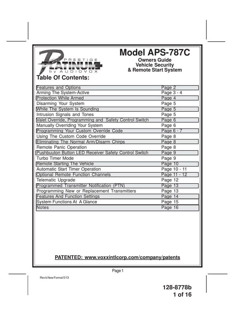 Audiovox APS-787C User manual Audiovox APS-787C User manual