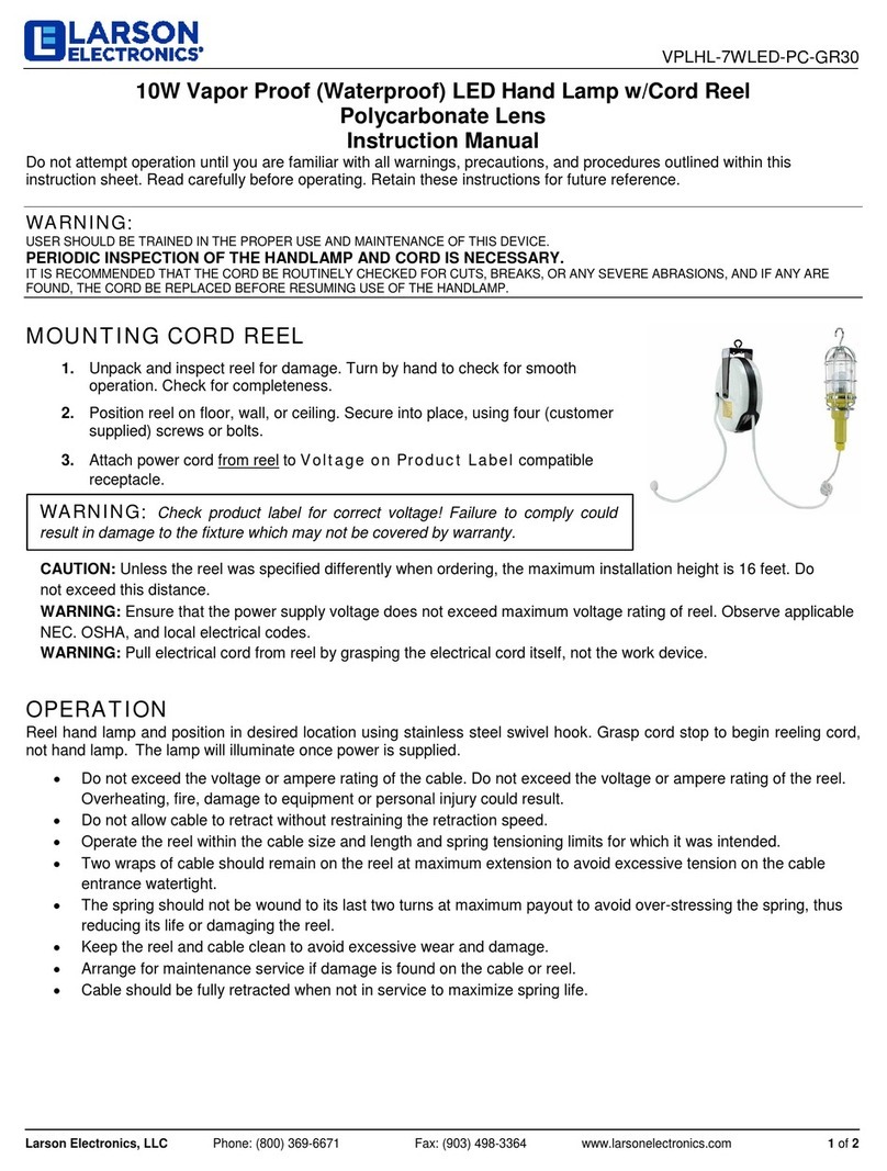 Larson Electronics VPLHL-7WLED-PC-GR30 User manual Larson Electronics VPLHL-7WLED-PC-GR30 User manual
