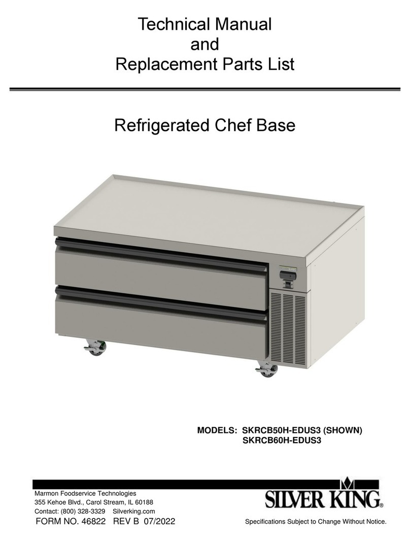 Silver King SKRCB50H-EDUS3 Technical manual and replacement parts list