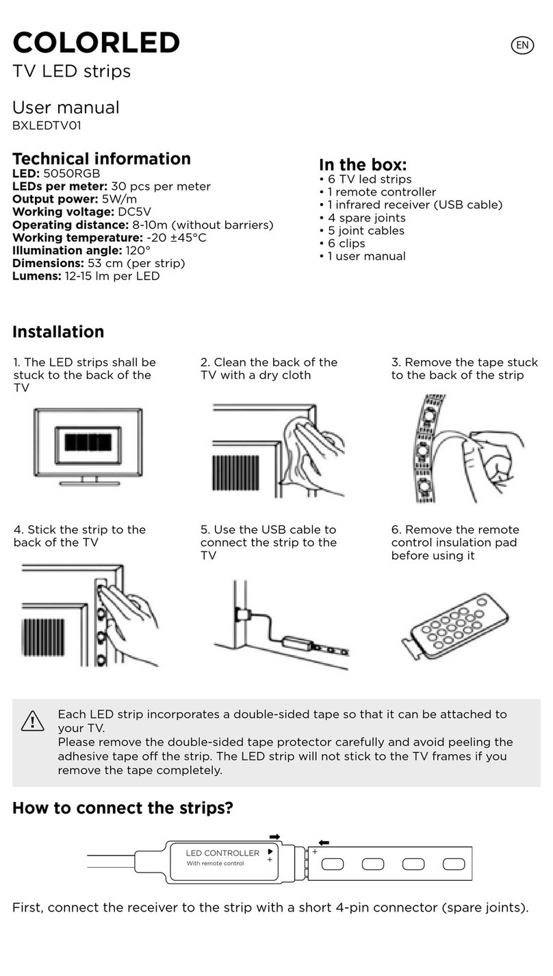Atlantis KSIX COLORLED BXLEDTV01 User manual