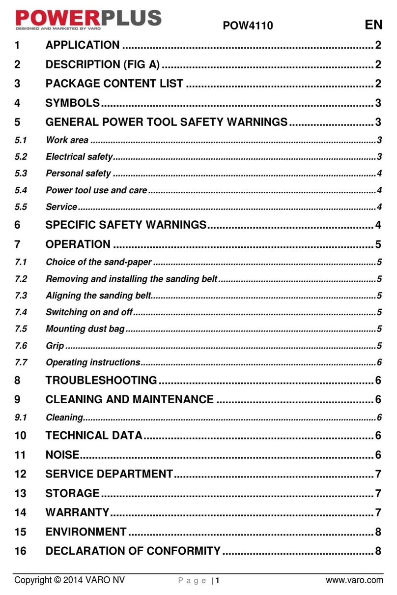 VARO POWERPLUS POW4110 manual