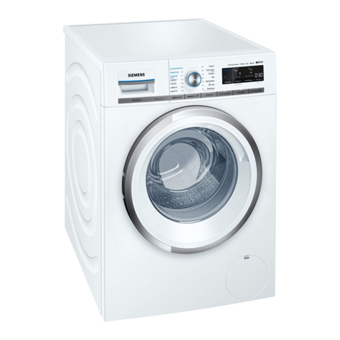 Siemens WM12W748IT Instruction manual and installation instructions