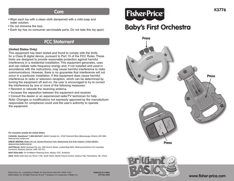 Fisher-Price Brilliant Basics Baby's First Orchestra manual Fisher-Price Brilliant Basics Baby's First Orchestra manual