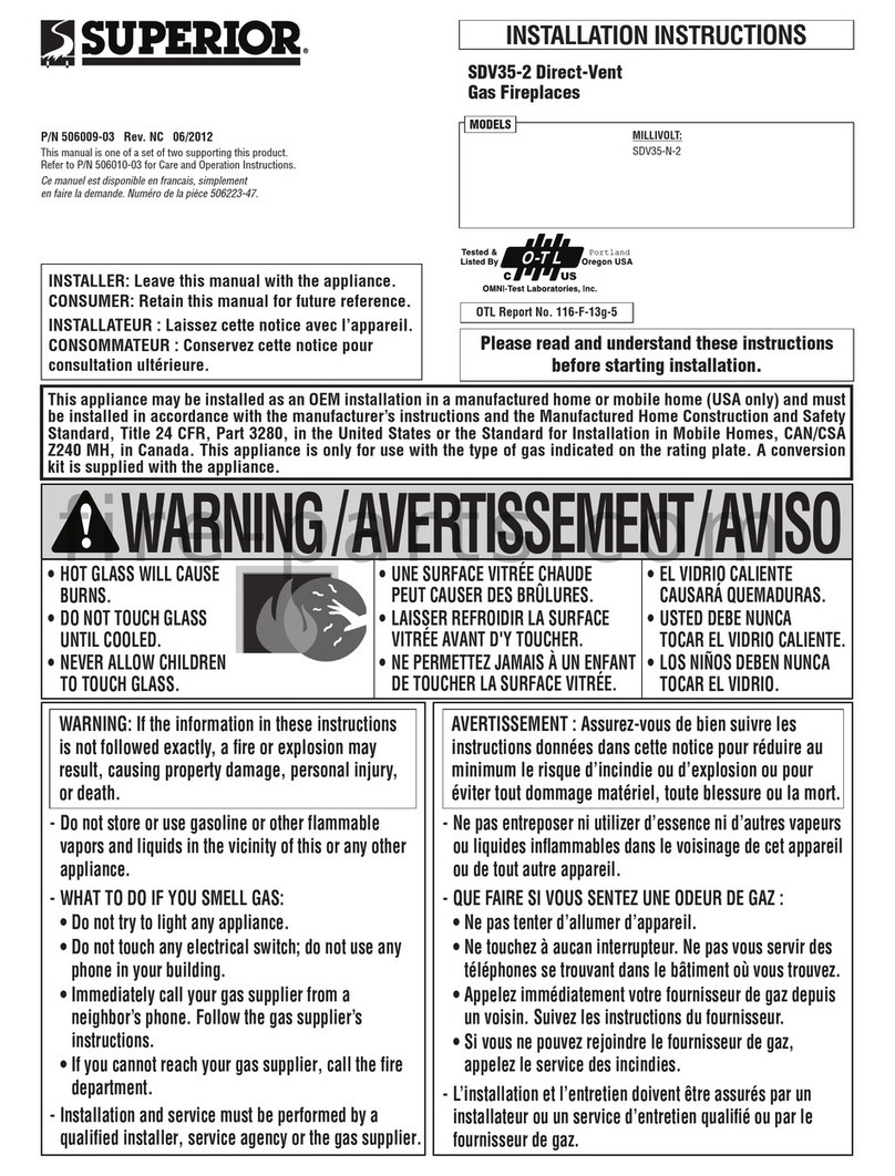 Superior SDV35-2 User manual