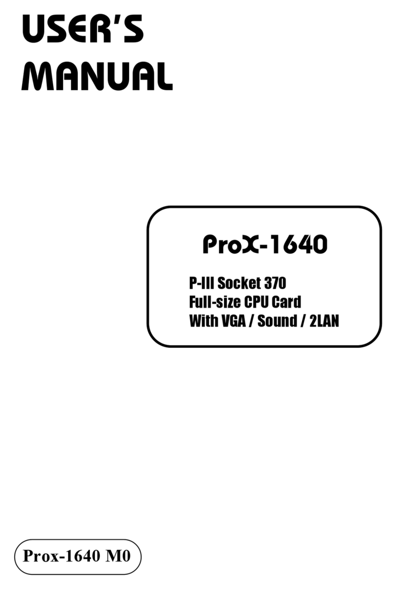 protech ProX-1640 User manual