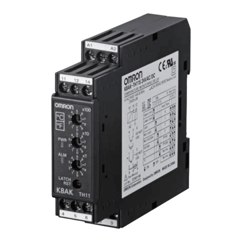 Omron K8AK-TH User manual Omron K8AK-TH User manual
