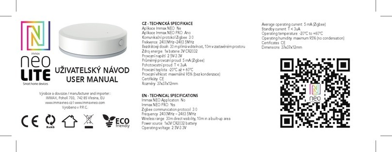IMMAX NEO SMART User manual