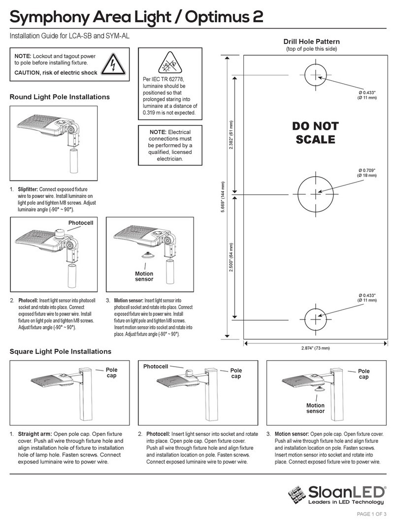 SloanLED Symphony Area Light installation guide