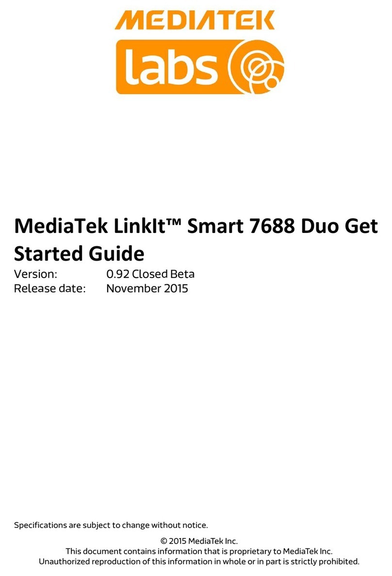 MEDIATEK LinkIt Smart 7688 Duo Specification sheet